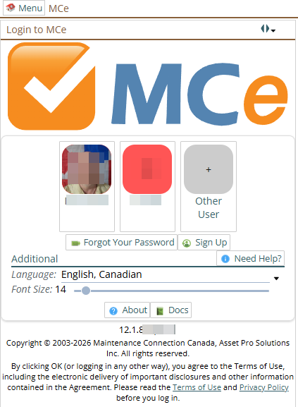 Shows someone else has logged in using this device and browser