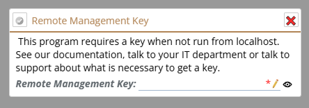 Remote Management Key request