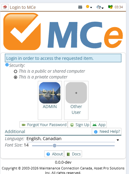 Shows if you aren't logged in, you'll be prompted to