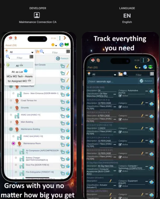 Shows 3rd and 4th screens in the Apple store