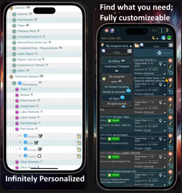 Shows 5th and 6th screens in the Apple store