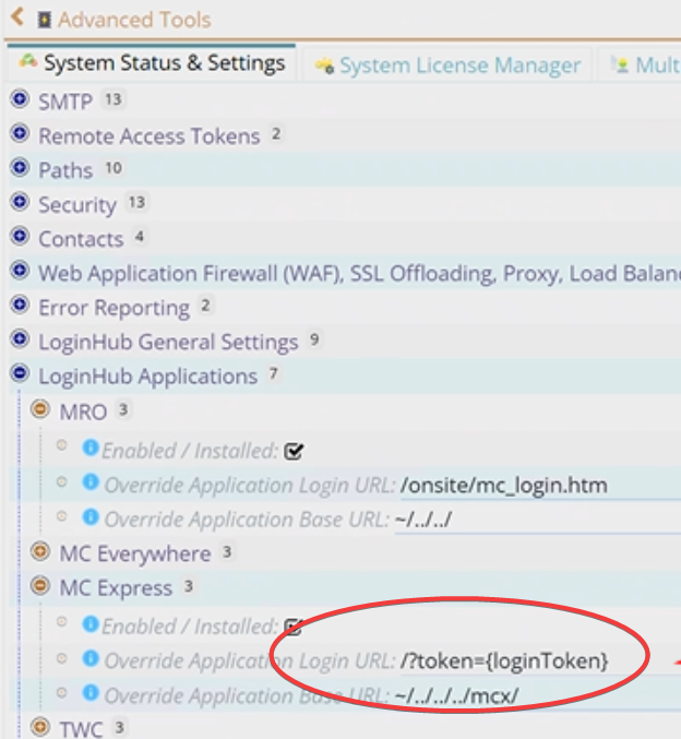 Shows the settings that are almost always the correct ones for Accruent's MC Express