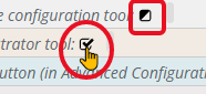 Shows the this is set at a higher level box