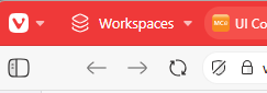 Shows Vivaldi browser