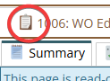 Shows no green wrench indicating work order module is in admin view