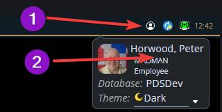 Shows updating your personal profile from the 'me' button