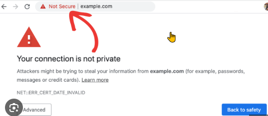 sample not secury certificate
