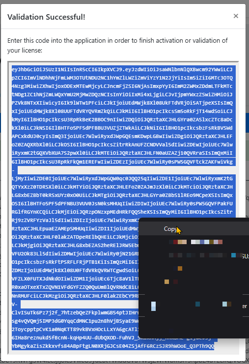 Shows selecting the response, then right-mouse to get the copy option