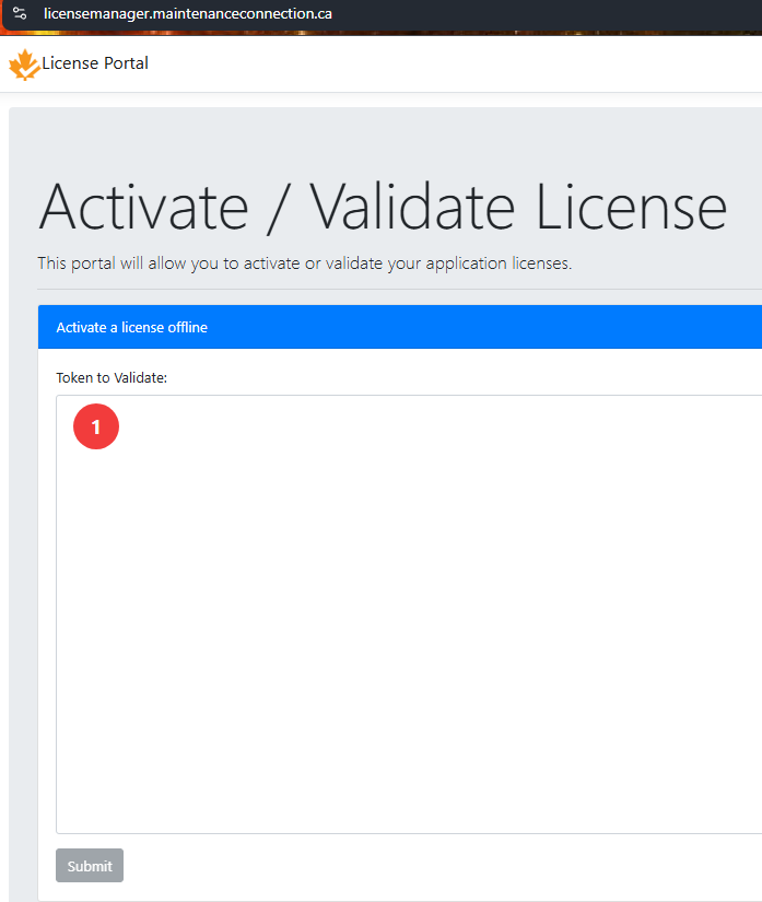 Shows where to post the token you need to validate