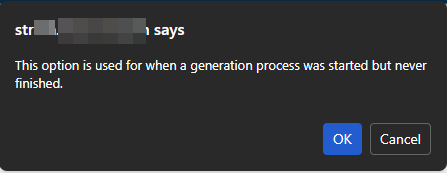 Clicking the Advanced button explains what it does.