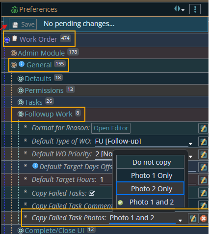 Folloup Work config
