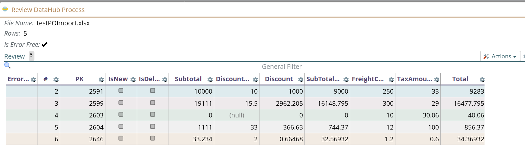 Shows output after calculation mutation