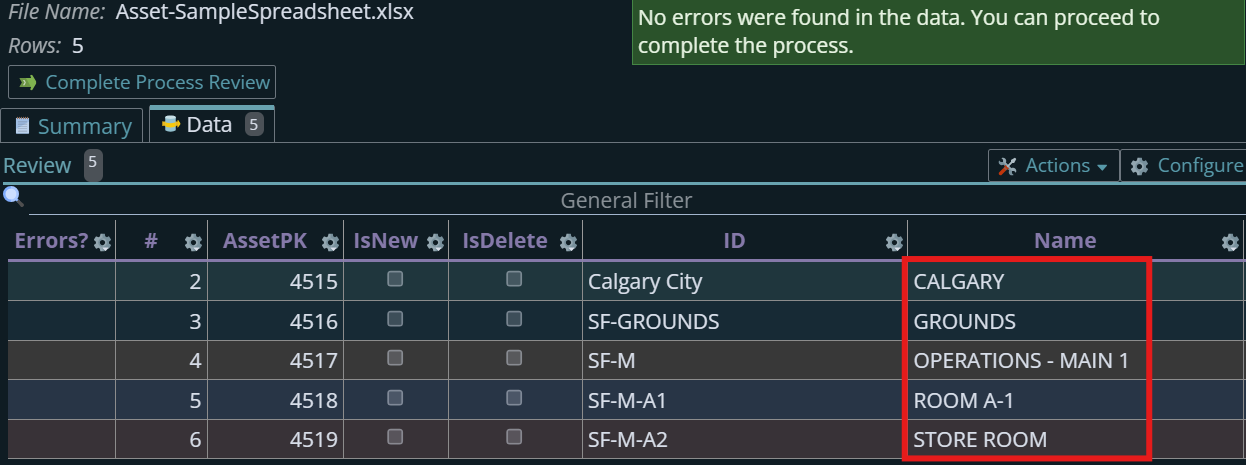 Shows the output of Formatting text Conversion