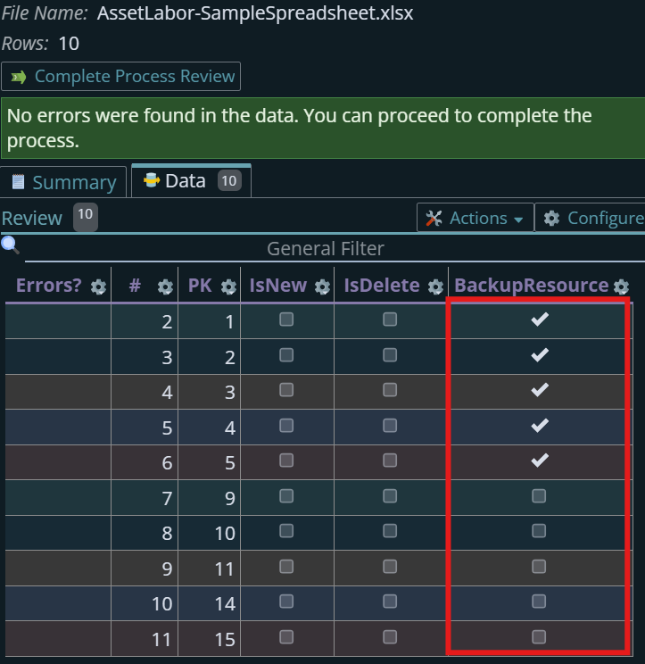 Shows Output of Custom Boolean parsing