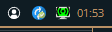 Shows top of page icon