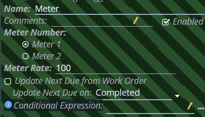 Shows how to modify the Meter Rate.
