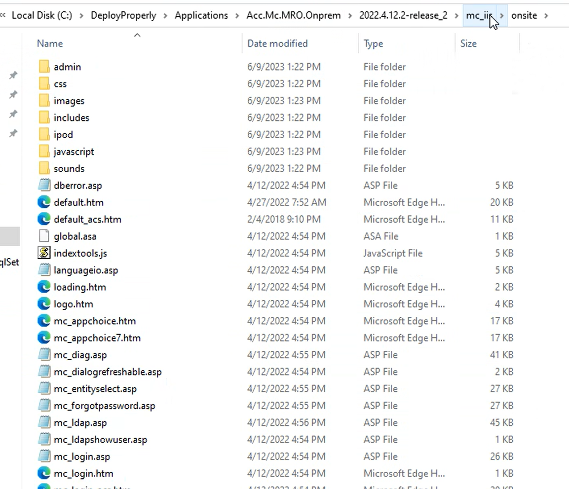 Shows details of a good sample root for the app