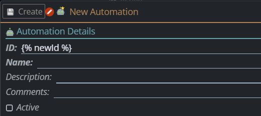 Shows the button to fill up the necessary information.